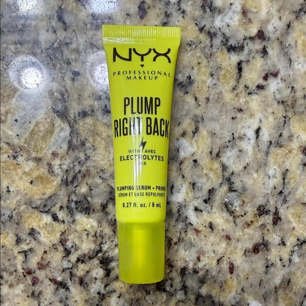NYX Plump Right Back Plumping Serum Primer 0.27 fl Oz With Electrolytes Sealed